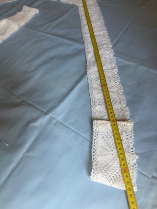 Puntillas para sábana beige