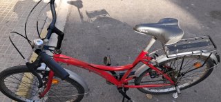 Bicicleta Paseo Mujer Roja