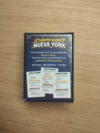 Juego de cartas ¿Cuánto sabes? Nueva York