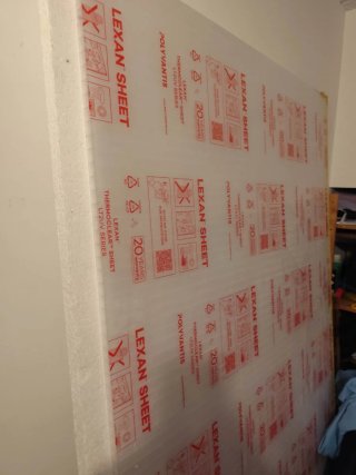 Placas de policarbonato transparente LEXAN 2x1m.