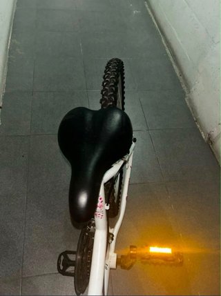 Bicicleta niña 26 pulgadas rosa y blanca