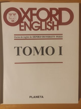 Curso de inglés Oxford English (libros y casetes)