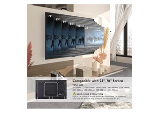 BONTEC Soporte TV Pared para Pantallas