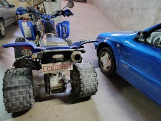 Quad Yamaha Raptor Azul 660 r