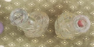 Botellas decorativas estilo años 50
