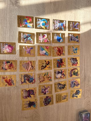 Cartas Pokémon Doradas QUE SE DOBLAN