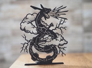 Silueta Rayquaza Nube Dragón