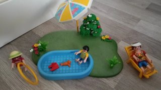 Playmobil Piscina con Figuras y Accesorios