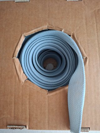 Funda trenzada Interflex gris DN20 25m