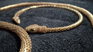 Conjunto Vintage Collar y Cinturón Serpiente