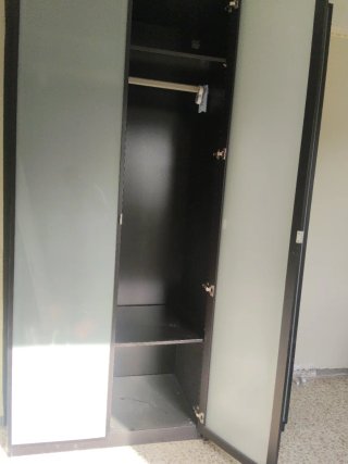 Armario ropero 3 puertas cristal