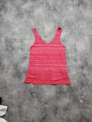 Camiseta tirantes rosa talla XS
