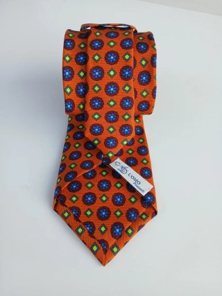 Cravatta Pozzuoli Arancione Seta 100%
