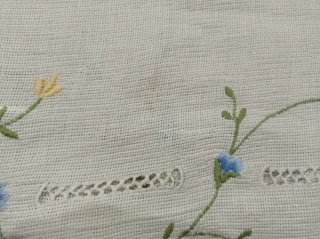 Cortina bordada flores 136x150cm