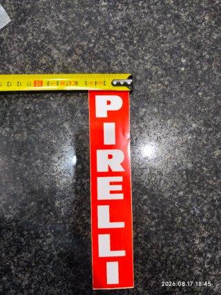Pegatina Pirelli Rojo Blanco