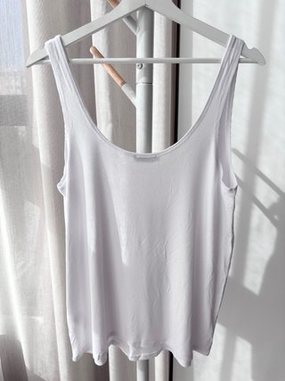 Top tirantes Zara blanco talla L