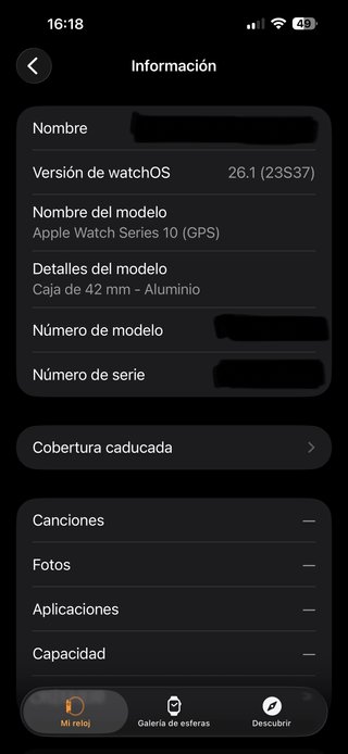 Apple Watch Series 10 42mm Negro