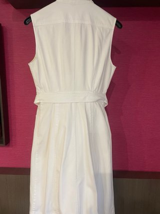 Vestido Red Valentino Blanco Estilo Safari