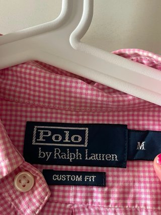Polo Ralph Lauren Camisa Vichy Rosa Hombre