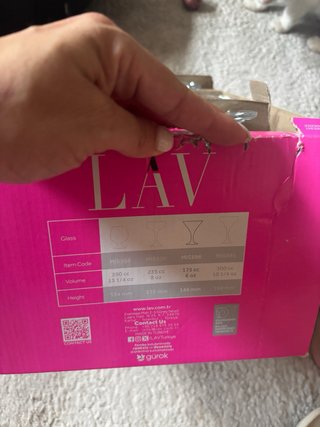 Juego de 6 copas de cóctel de vidrio