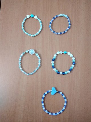 Lote de 5 pulseras elásticas