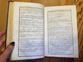 Libro antiguo s.XIX - Tables de logarithmes 1829