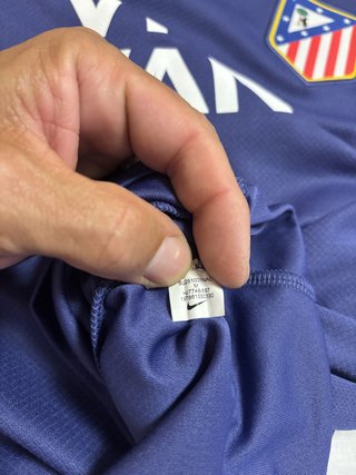Camiseta Entrenamiento At. Madrid Nike Azul Amaril