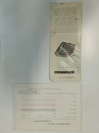Máquina de escribir Olivetti Mottlet 73 vintage