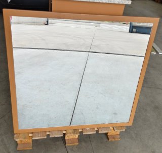 Mueble de baño con lavabo encastrado y espejo