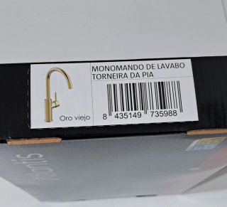 Grifo lavabo monomando Atlantis - oro viejo