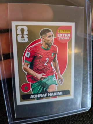 Sticker Panini Achraf Hakimi Oro Extra