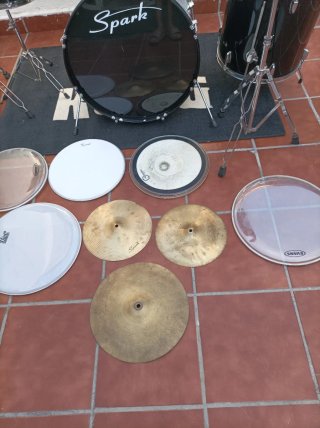 Batería Acústica Spark Negra