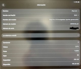 iPad Pro 12.9 (5th Gen) 256 GB