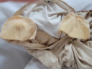 Camiseta Punto Roma floral beige y marrón Talla XL