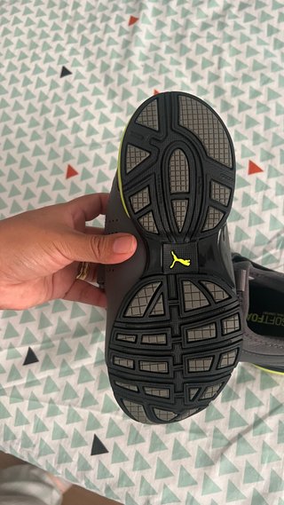 Zapatillas Puma Axelion Niños Gris/Amarillo