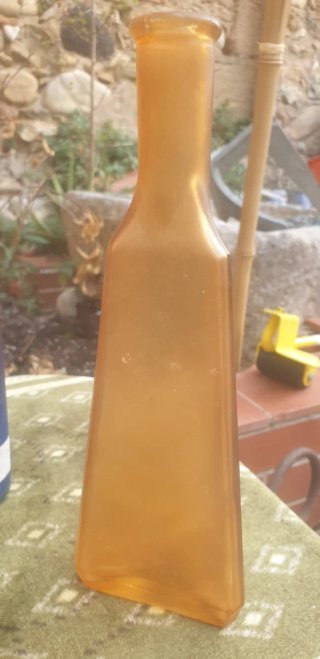 Juego de 5 botellas decorativas de cristal