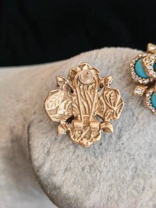 Orecchini donna oro e turchese