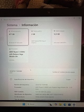 Portátil Lenovo Ideapad 3 15ADA05 Plata