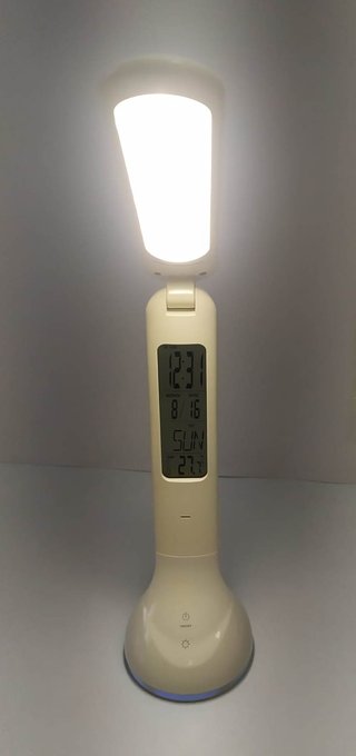 Lámpara LED con Reloj y Alarma