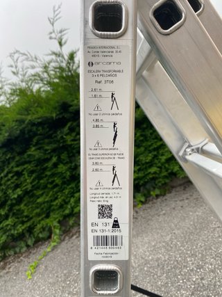 Escalera profesional aluminio ARCAMA 3x6