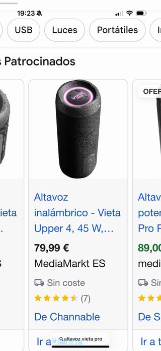 Altavoz Vieta Pro Negro