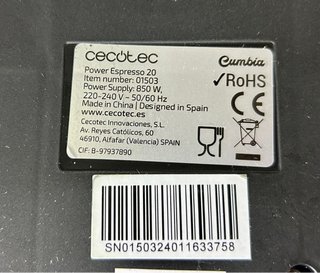 Cafetera Cecotec Power Espresso 20
