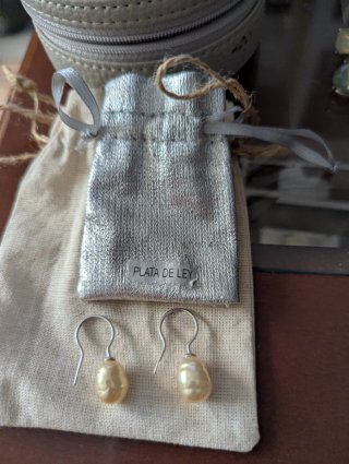 Pendientes perlas cultivadas Plata de Ley