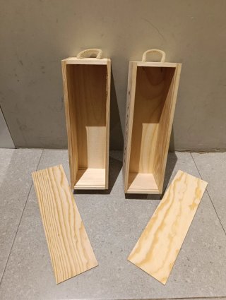 2 Cajas Madera Contino 1 Botella