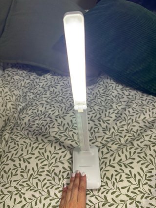Lámpara de escritorio LED blanca