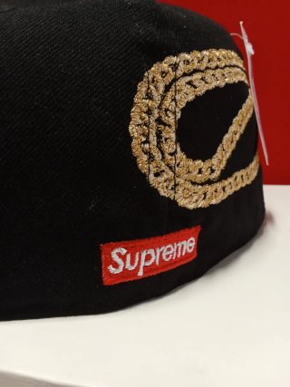 Gorra New Era Supreme Negra Talla 7.3/8