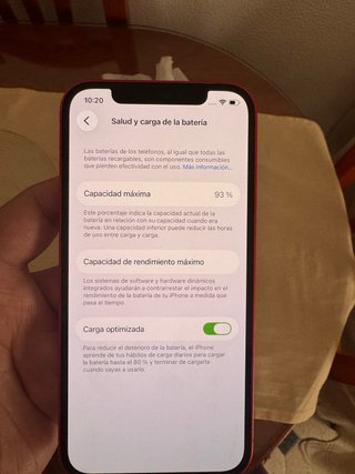 iPhone 12 Rojo 64GB 93% Salud Batería