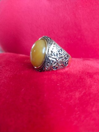 Anillo piedra amarilla