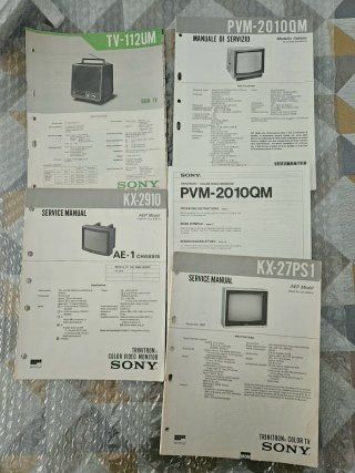 Manuales de Servicio Sony trinitron