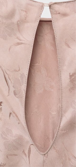 Vestido Midi Jacquard Rosa Talla L